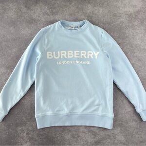 Burberry Logo Print Long Sleeve Sweatshirt S Size